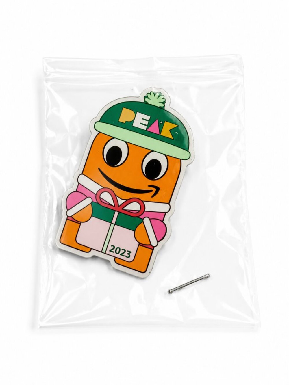 Amazon Peccy Peak 2023 Employee Holiday Enamel Pin New